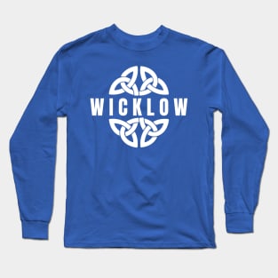 Wicklow in Celtic Knot, Ireland Long Sleeve T-Shirt